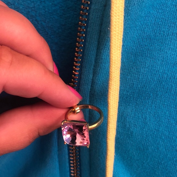 Juicy couture zip up in light blue size large - Picture 2 of 5